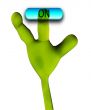 Alien Hand Pushing Button