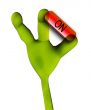 Alien Hand Pushing Button