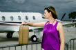 woman and airpalne