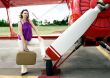 woman and airpalne