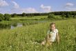 Girl on meadows
