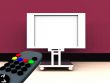 TV In Room With Remote Control