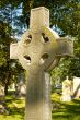 Celtic cross tombstone
