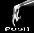Bone Hand Pushing Button