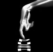 Bone Hand Pushing Button