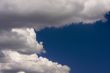 Puffy Clouds on a blue sky.
