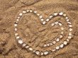 Heart on the beach