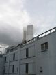 industrial building with chimneys