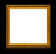 frame with reflection isolated on black