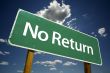 No Return Road Sign