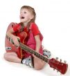 little girl and guitar