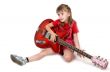little girl and guitar