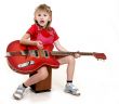 little girl and guitar