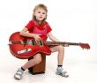little girl and guitar