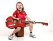 little girl and guitar