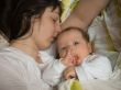 Baby with mother