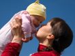 Baby with mom