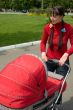 Woman with baby carriage