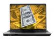 notebook with dollars