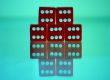 Five red cube to play.