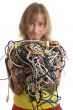 tangle of cables