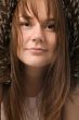 young woman in fur hat