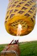 fire under balloon