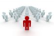 Conceptual image of teamwork. 3D image.
