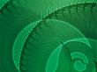 Swirling spiral fronds abstract