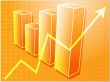 Financial barchart illustration