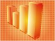 Financial barchart illustration