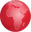 Map of Africa sphere