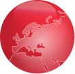 Map of Europe sphere