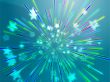 Bursting flying stars illustration
