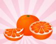 Orange sections illustration