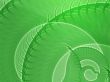 Swirling spiral fronds abstract