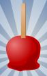 Candy apple illustration