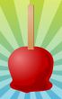 Candy apple illustration