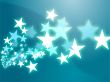 Flying stars illustration