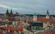 View of Prague in overcast day