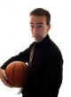 Businessman Holding Basketball