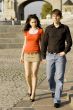 couple on summer walk