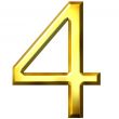 3d golden number 4