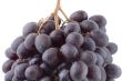 Black grapes macro