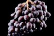 grapes on black background