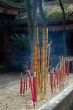 Burning aroma sticks in buddhist church