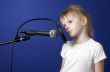 girl with microphone