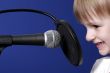 girl with microphone
