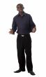 young man stands