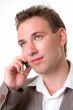 Young man with mobile phone